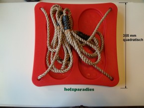 Fuss-Schaukel mit Seil rot