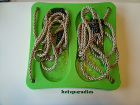 Fuss-Schaukel mit Seil grün