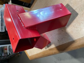 Schaukelverbinder rot 90/90 mm Kantholz ROT 100°/60°