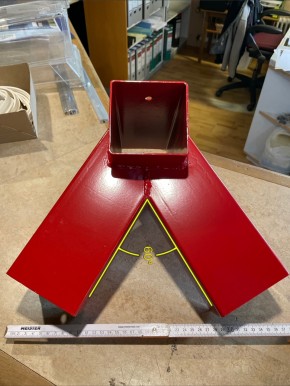 Schaukelverbinder rot 90/90 mm Kantholz ROT 100°/60°